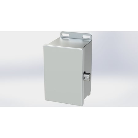 Saginaw Control & Engineering Electrical Enclosures, 6.13 in H, 4 in D, 4 in W, NEMA 3R, 4, 4X, 12, 13, 304 Stainless Steel SCE-6044CHNFSS